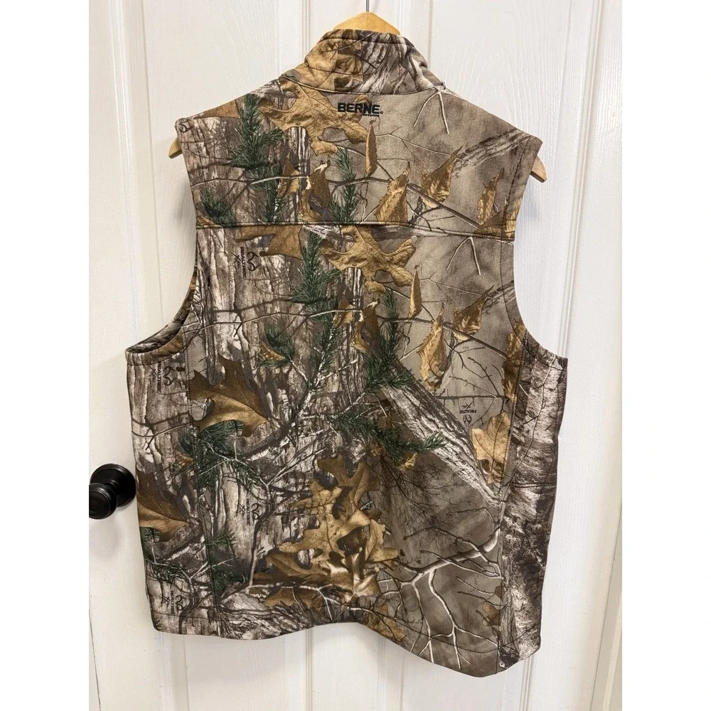 Berne Realtree Xtra Camo Vest Soft Shell Hunting Men's Large Outdoors Edge